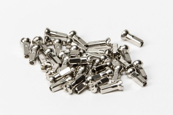 Sapim 14g Brass Polyax Silver Nipples