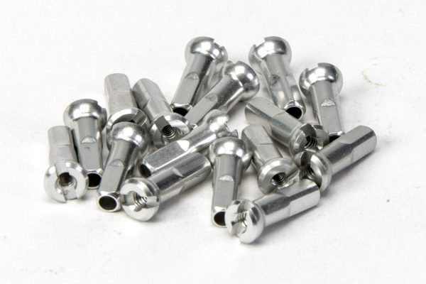 Sapim 14g Alloy Polyax Silver Nipples
