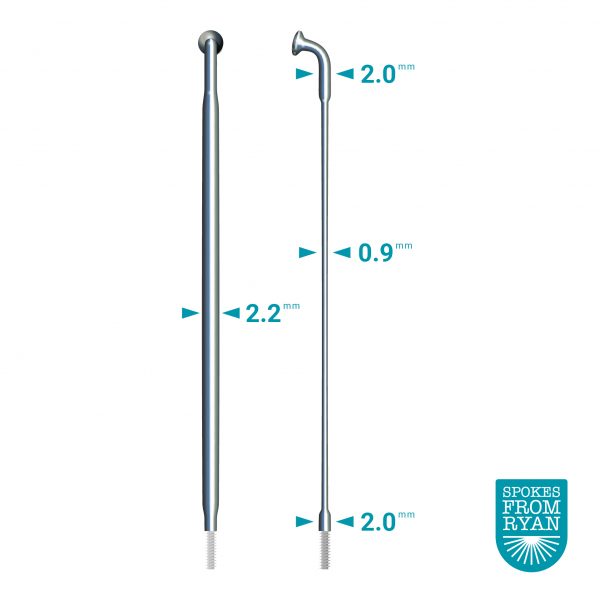 Sapim CX-Ray 14g J-Bend Silver Spokes