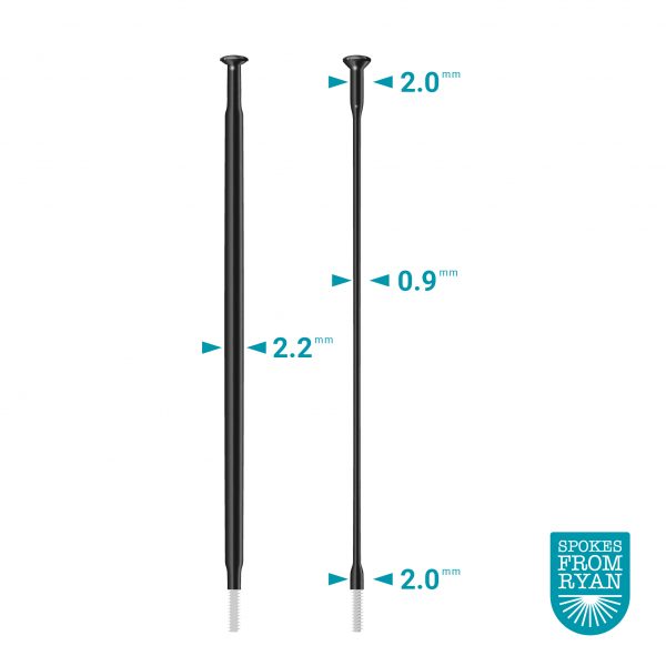 Sapim CX-Ray 14g Straight Pull Black Spokes