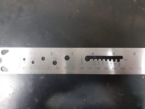 Cyclo Stainless Steel Spoke Ruler - Image 2