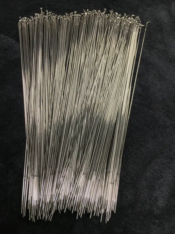 Wheel Fanatyk Double butted 14g Silver J-Bend Spokes - Image 2